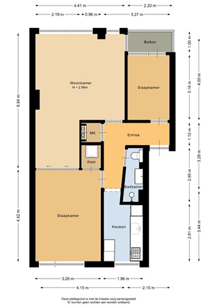 Floorplan - Schiedamsedijk 62D, 3011 EH Rotterdam